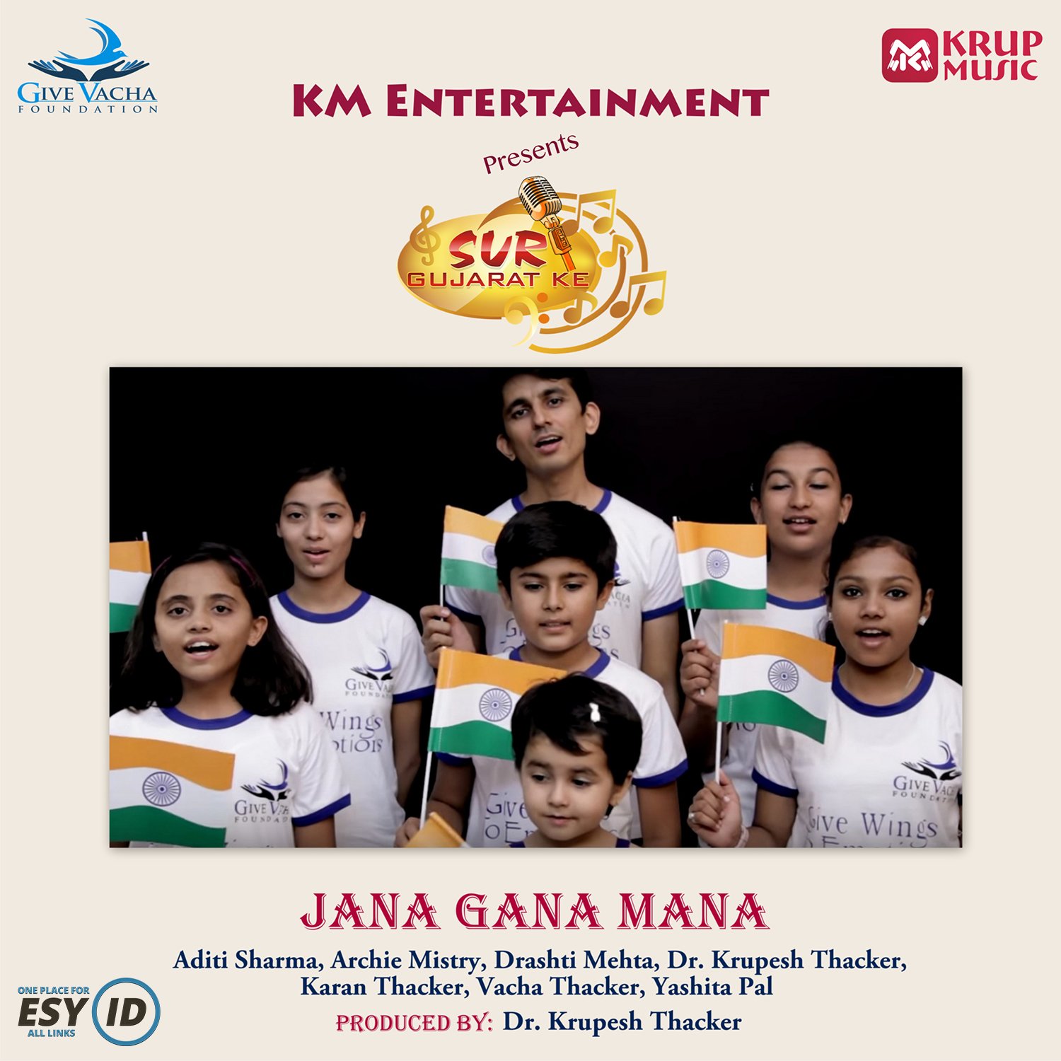 "Jana Gana Mana | Sur Gujarat Ke 1 Junior" by Krup Music.