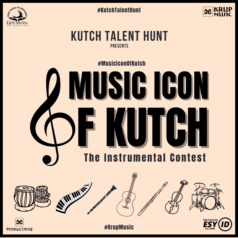 Music Icon of Kutch Talent Hunt Krup Music Give Vacha Foundation