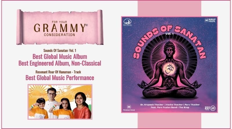 FYC – For Your Grammy Consideration | Sounds of Sanatan: Vol. 1 | Best Global Music Album | Best Engineered Album, Non-Classical | Best Global Music Performance