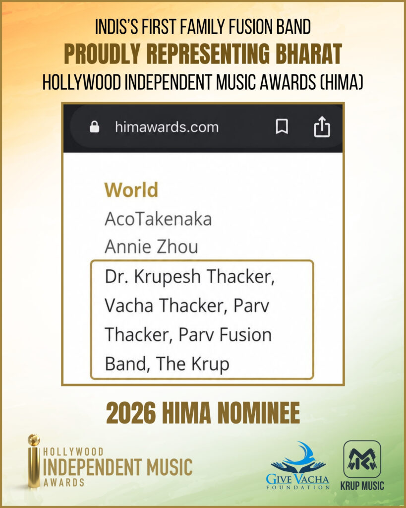 HIMA 2026: Dr. Krupesh Leads Regional Music to the Hollywood Independent Music Awards
