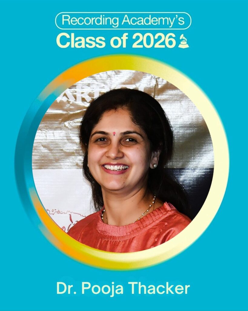 Dr Pooja Thacker Grammy Awards Recording Academy Krup Music Give Vacha Foundation